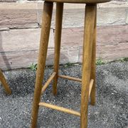 paire de Tabourets de bar bois vintage