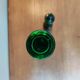 Large vintage Empoli carafe from Italy in green glass.
