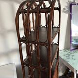 Rattan shelf / bookcase with cabinet