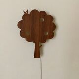 Children's wood wall lamp