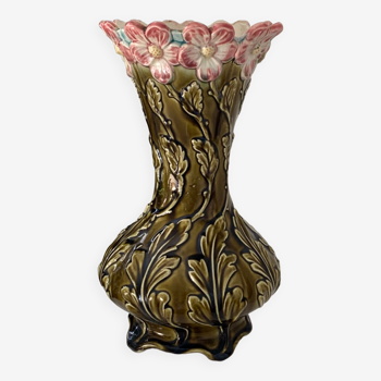 Vase en barbotine G.De Bruyn