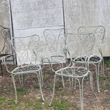 4 chaises en fer forgé