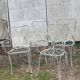 4 wrought iron chairs