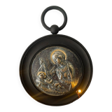 Medallion of the Virgin and Child signed Dropsy