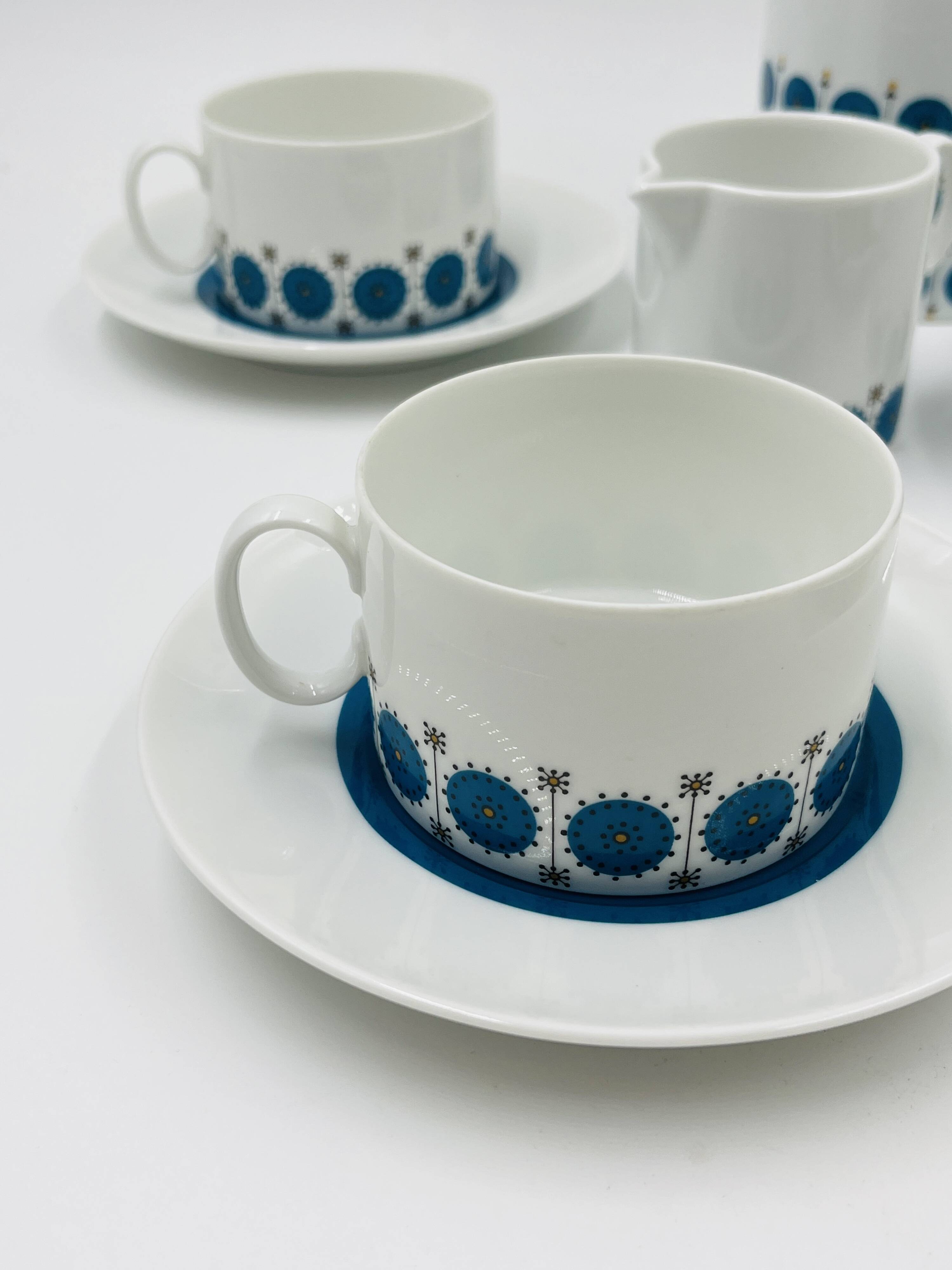 Service Café Porcelaine Thomas Germany Medaillon 70s