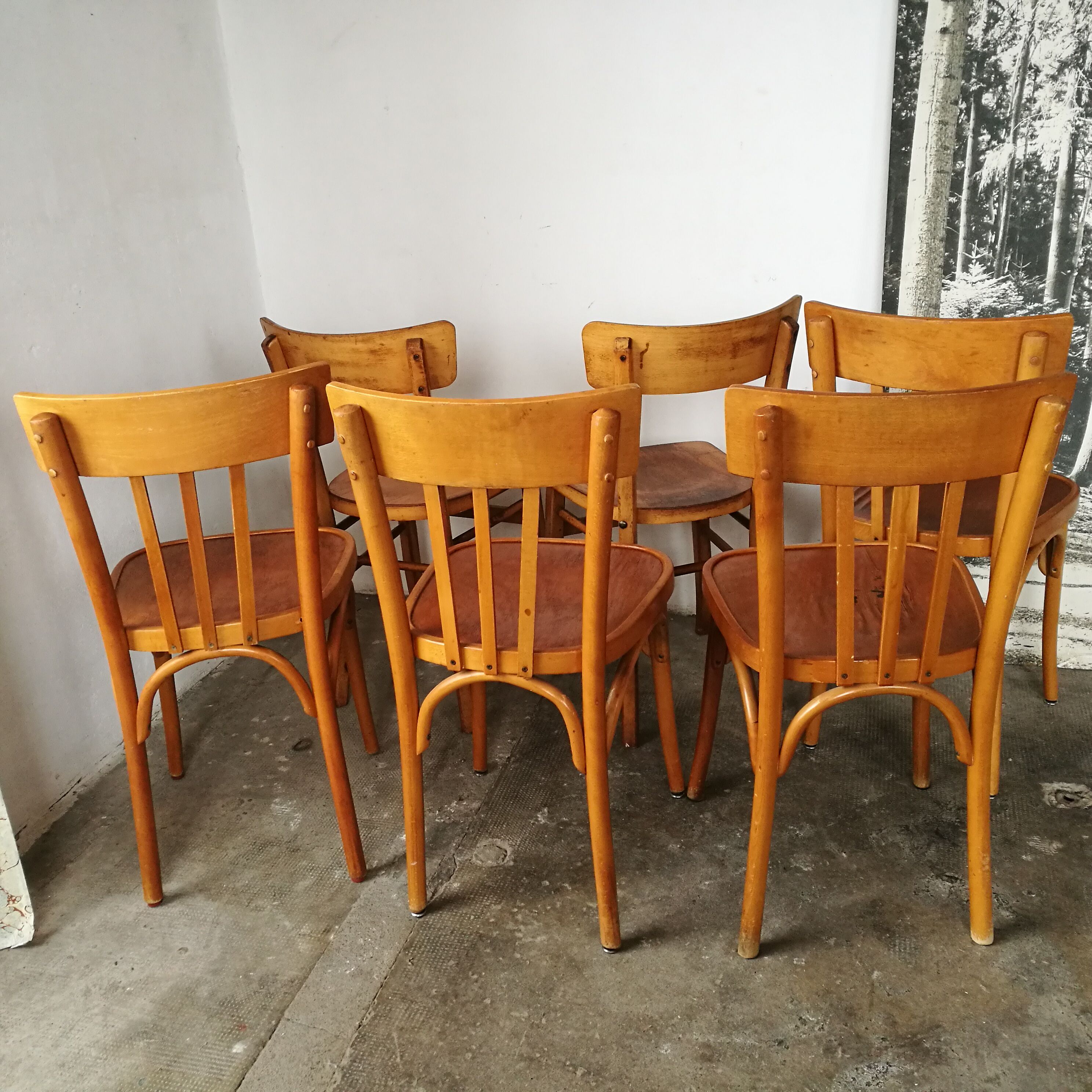 Set of 6 bistro chairs