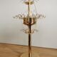 Vintage Smoked Glass Desk Lamp: EGLO Leuchten, 1980s Austrian Gold Table Li
