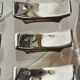 Silver ceramic knife rest