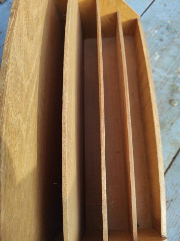 Wooden letter sorter mail box