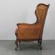 Antique Carved Wing Chair with Cane Sides , Czechoslovakia