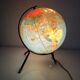 Globe terrestre tripode Taride verre de 1967 - 28 cm