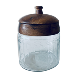 Old glass and wood candy maker