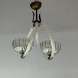 Venetian glass chandelier from Murano, circa 1950.