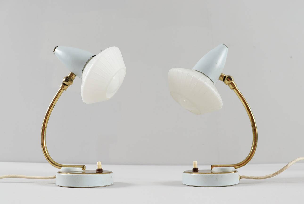 Lampes de table style milieu du siècle, France, années 1960.