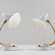Mid-century table lamps, France, 1960s.