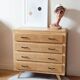 Commode vintage chêne et pieds compas rénovée
