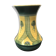 Jersey vase ceramics green & yellow decor vintage flowers