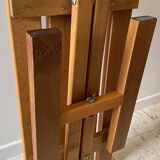 Folding bench in wood varnish vintage