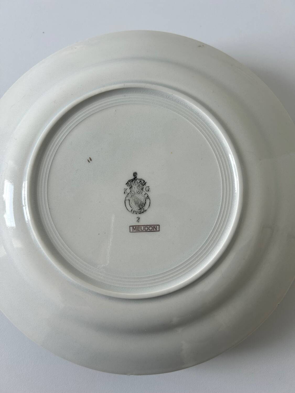 Lot de 6 assiettes plates vintage de marque luneville