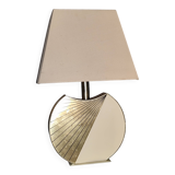 Vintage table lamp the dolphin Croissy white