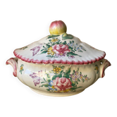 Earthenware vegetable dish signed