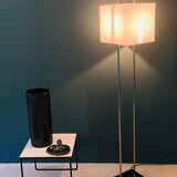 Lampadaire italien chrome et altuglas 1960