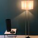 Lampadaire italien chrome et altuglas 1960