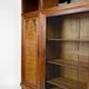 Art Deco showcase bookcase in carved walnut, France, circa 1925