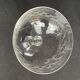 8 Guilloche crystal champagne glasses - Art Nouveau