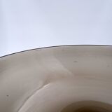 Mid-Century Twisted smoked Glass Bowl - Italy, Murano 1960s