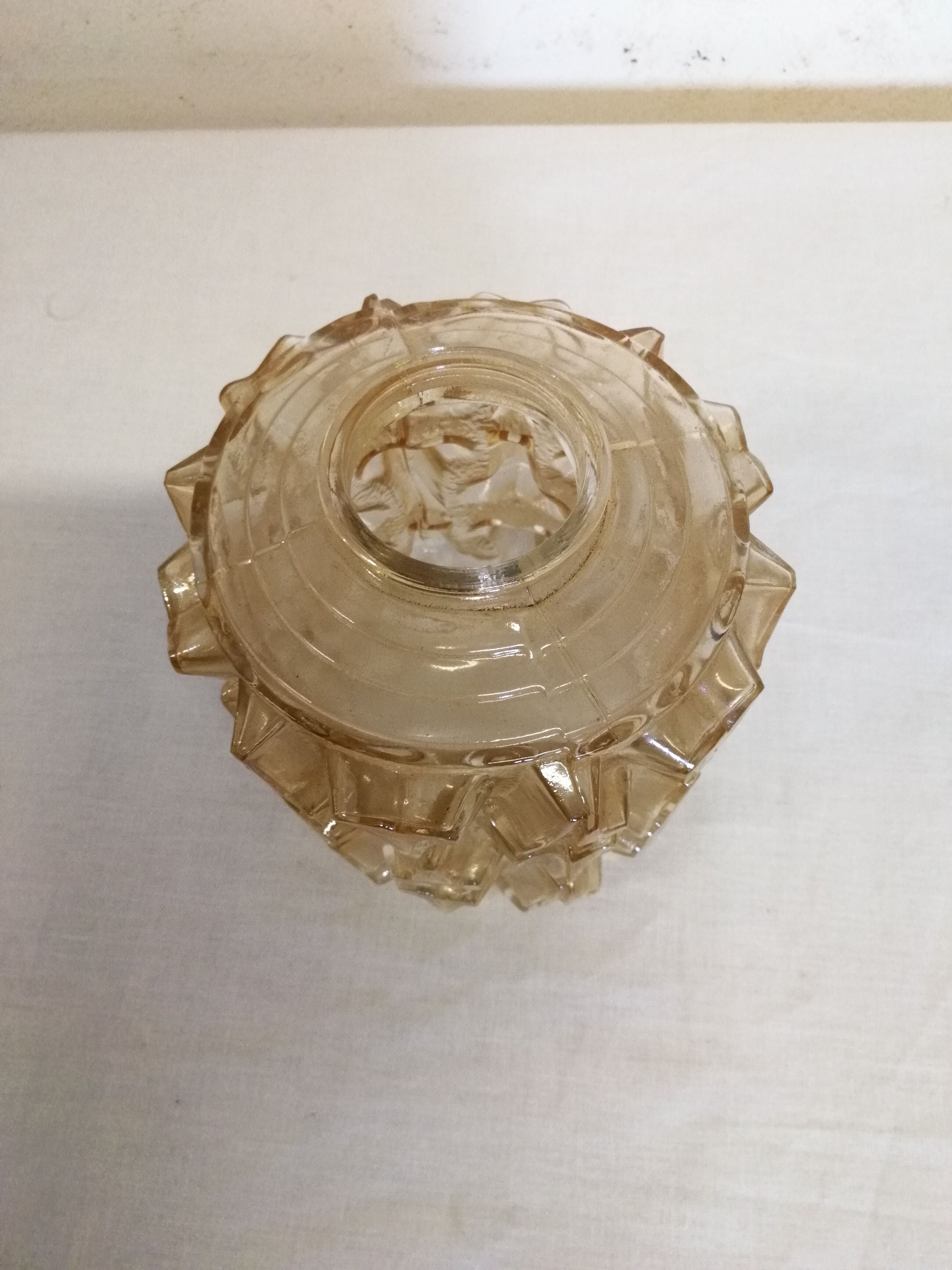 Smoked glass globe for wall lamps or suspension