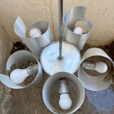 Space age aluminum pendant chandelier