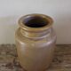 Vintage Matte Brown Stoneware Vase Pot