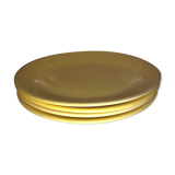 Lot 4 porcelain plates of People, Line Triumph, pale yellow