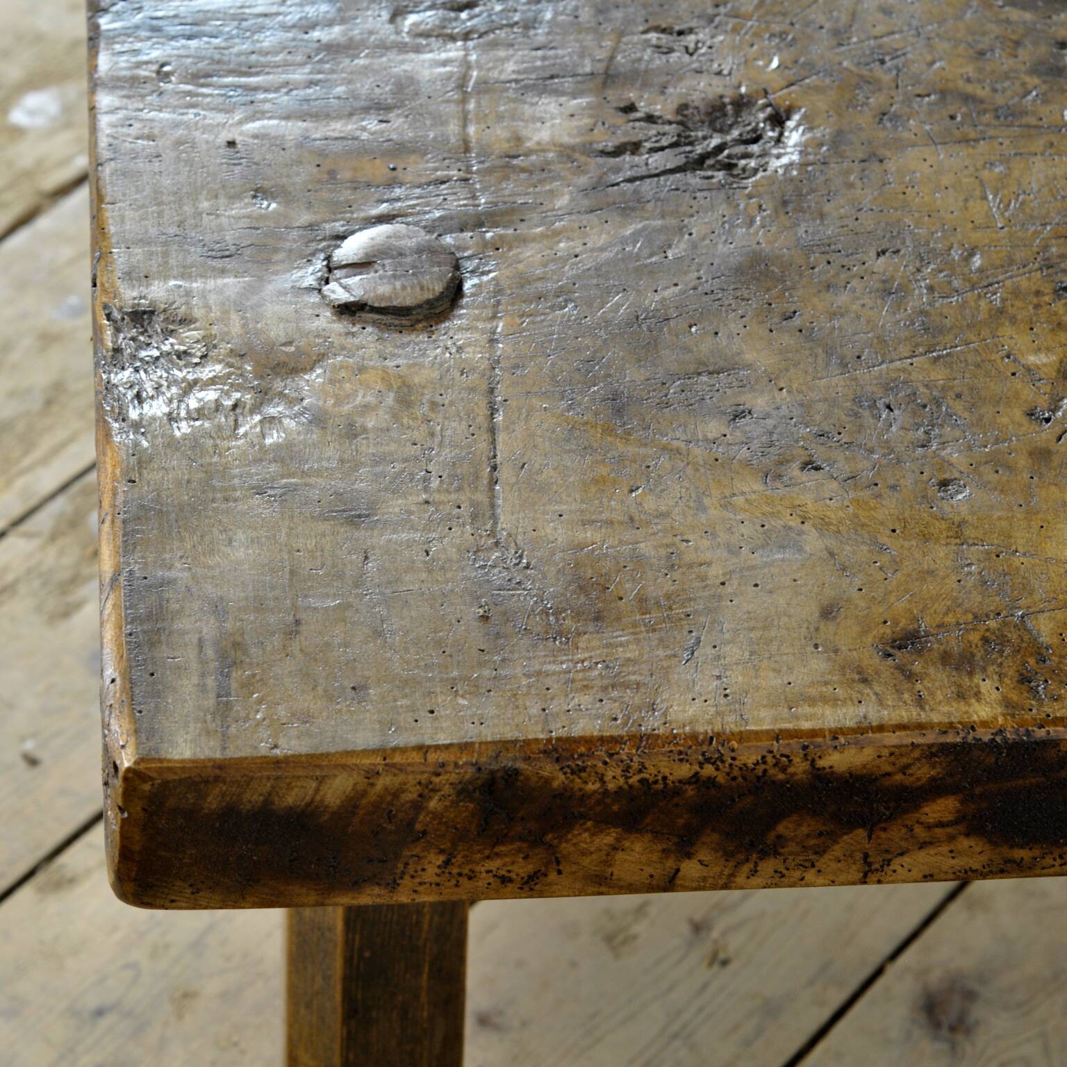 oak coffee table, circa 1930s
