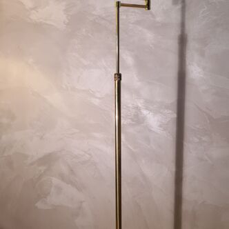 Floor lamp chrome gold e-reader deluxe on stand vintage 1980 adjustable height and tilt