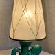 Petite lampe céramique style Valauris vintage 1960 en forme de cheval