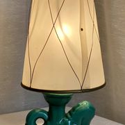 Small ceramic lamp in Valauris vintage style from the 1960s in the shape of a horse.