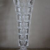 Vintage cut glass pedestal vase