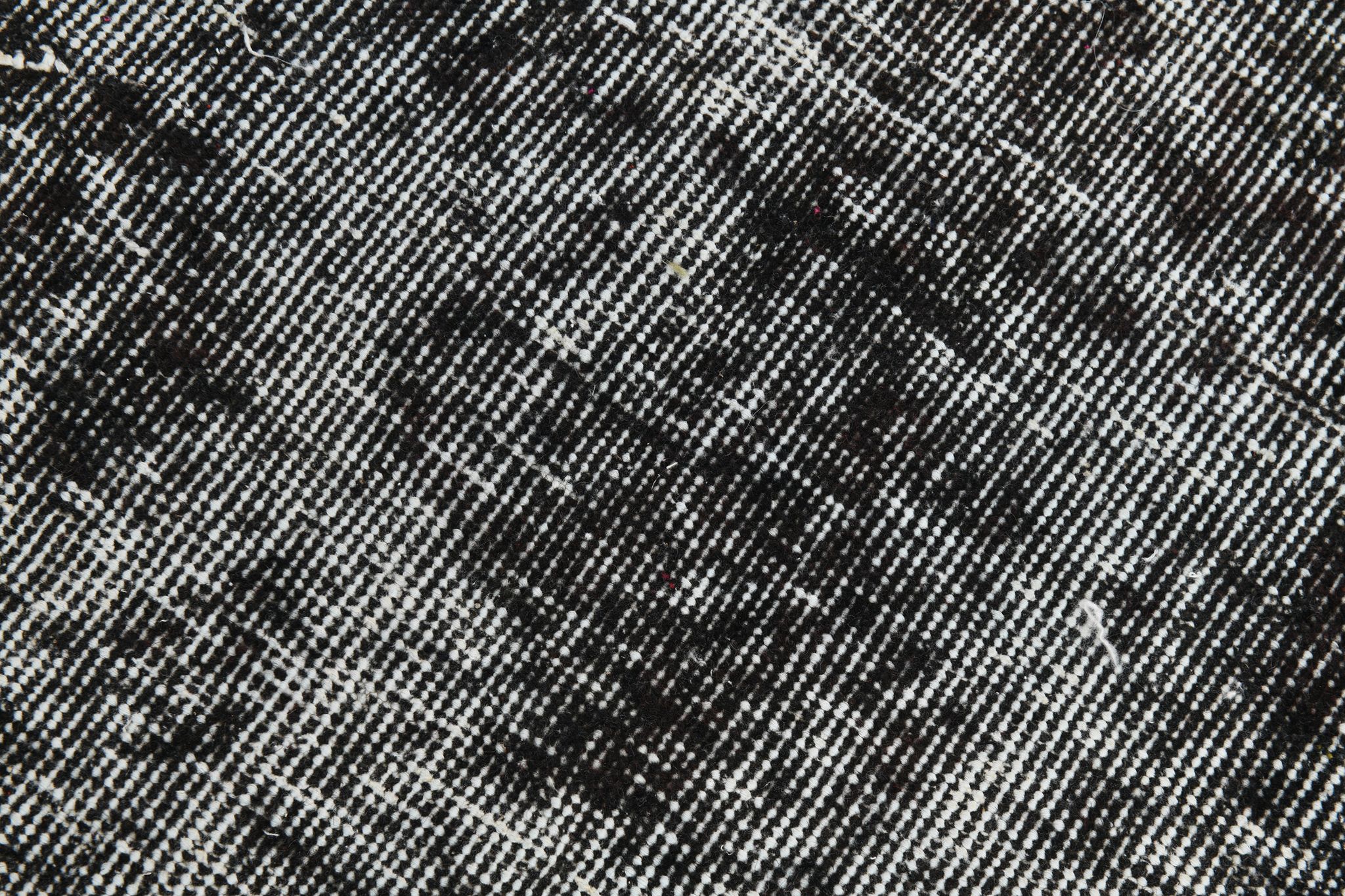 Black gray tones anatolian handmade vintage rug 260x158cm