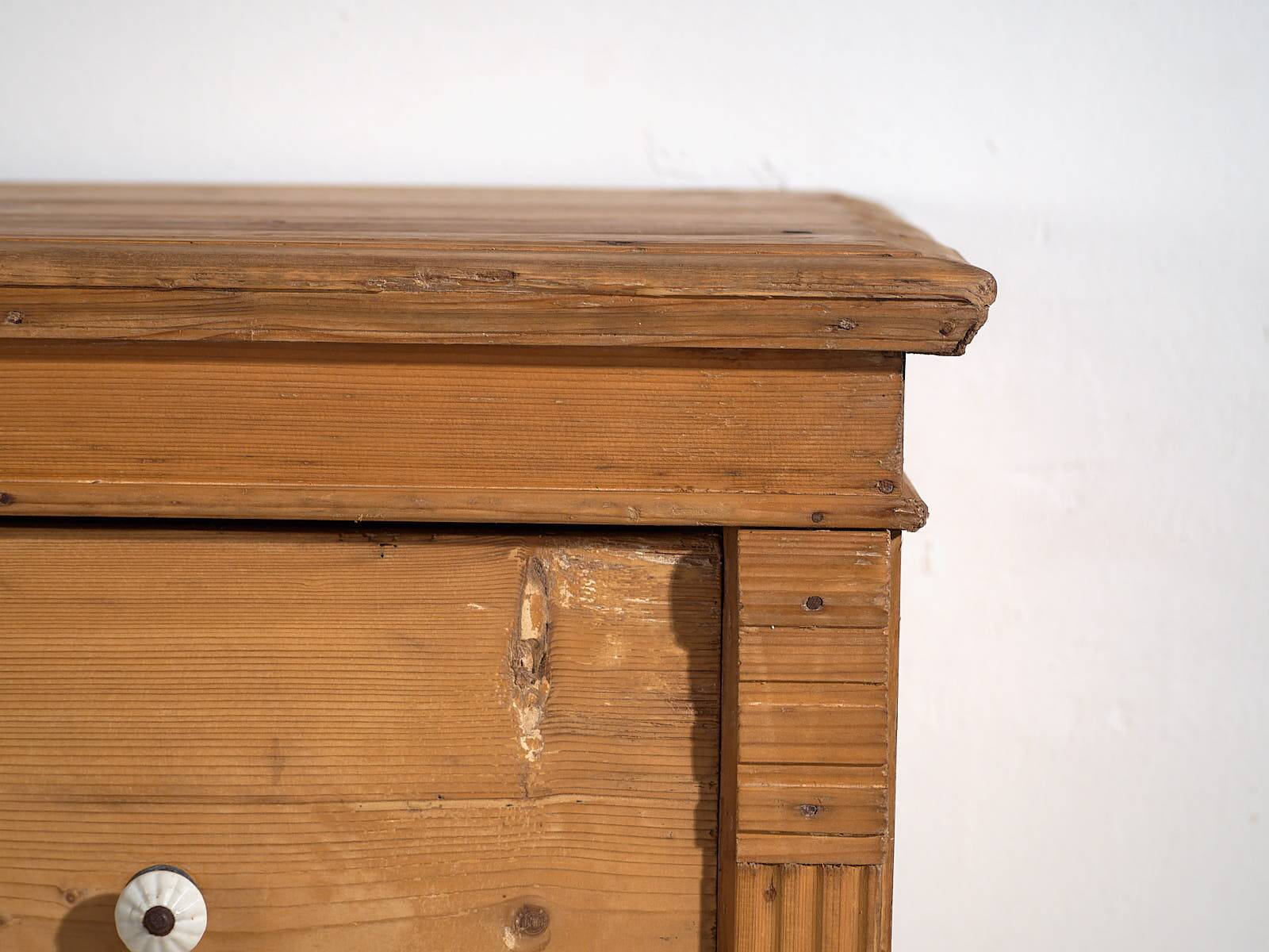 Ancienne commode en bois massif (c.1920) #25