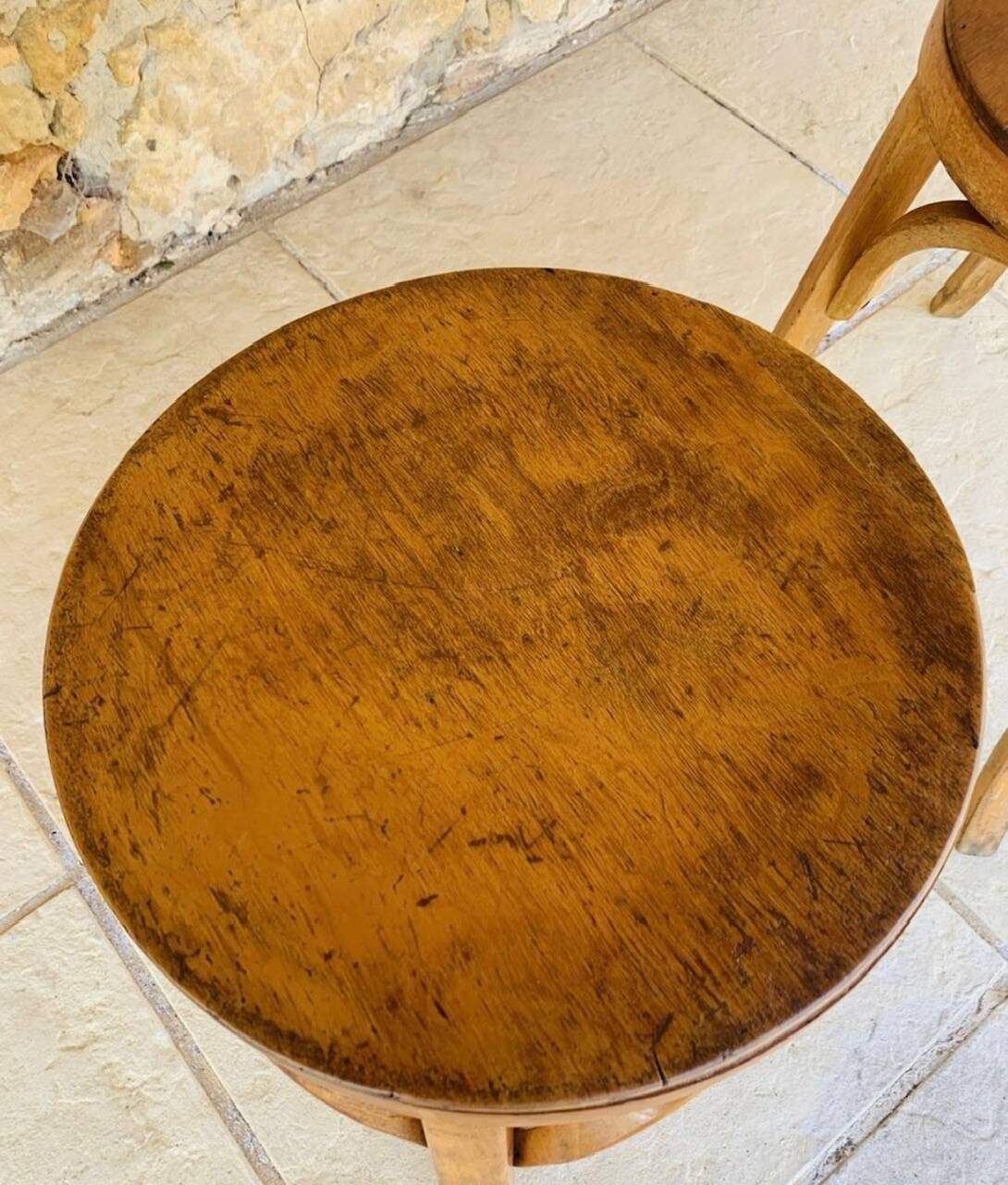 Pair of Vintage Baumann Stools, Model 92, Circa 50s/60s