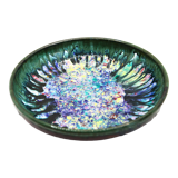 Morvan ceramic dish with multicolored flames
