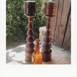 Scandinavian candle holder duo