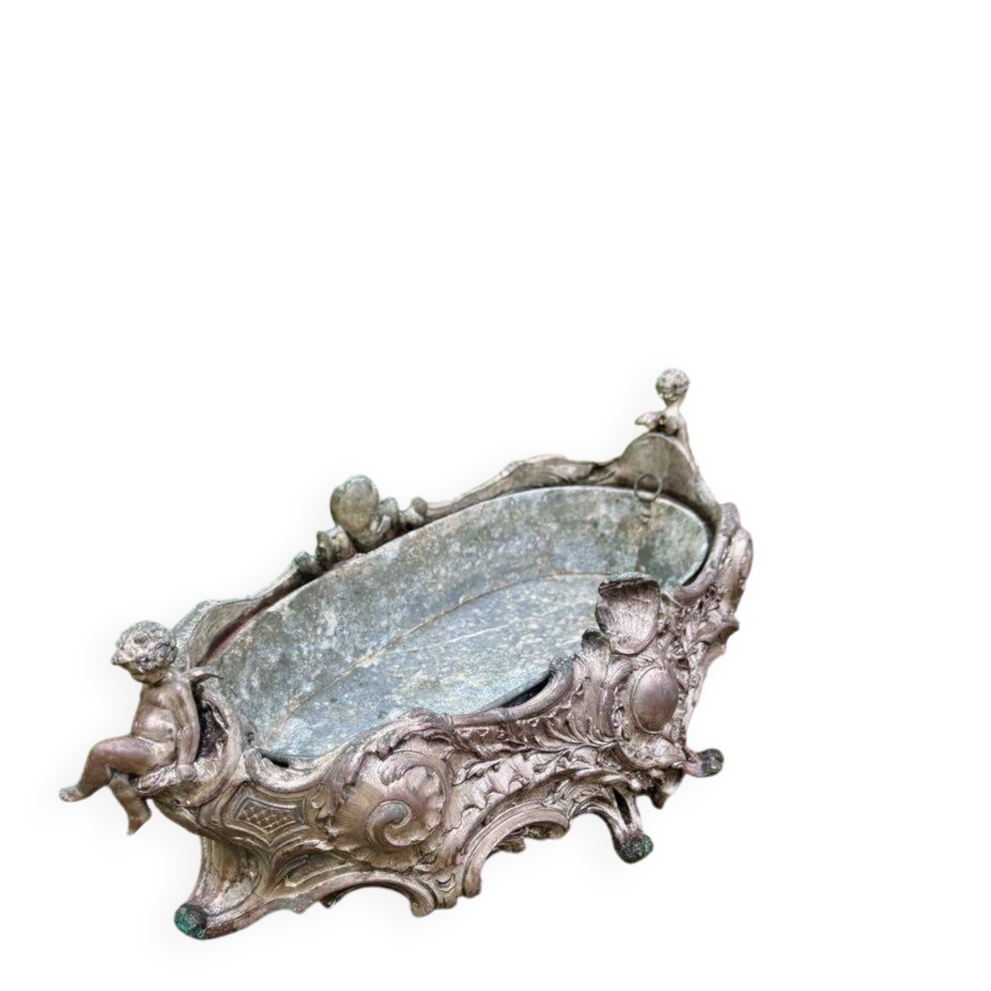 Large silver planter from the Napoleon III period