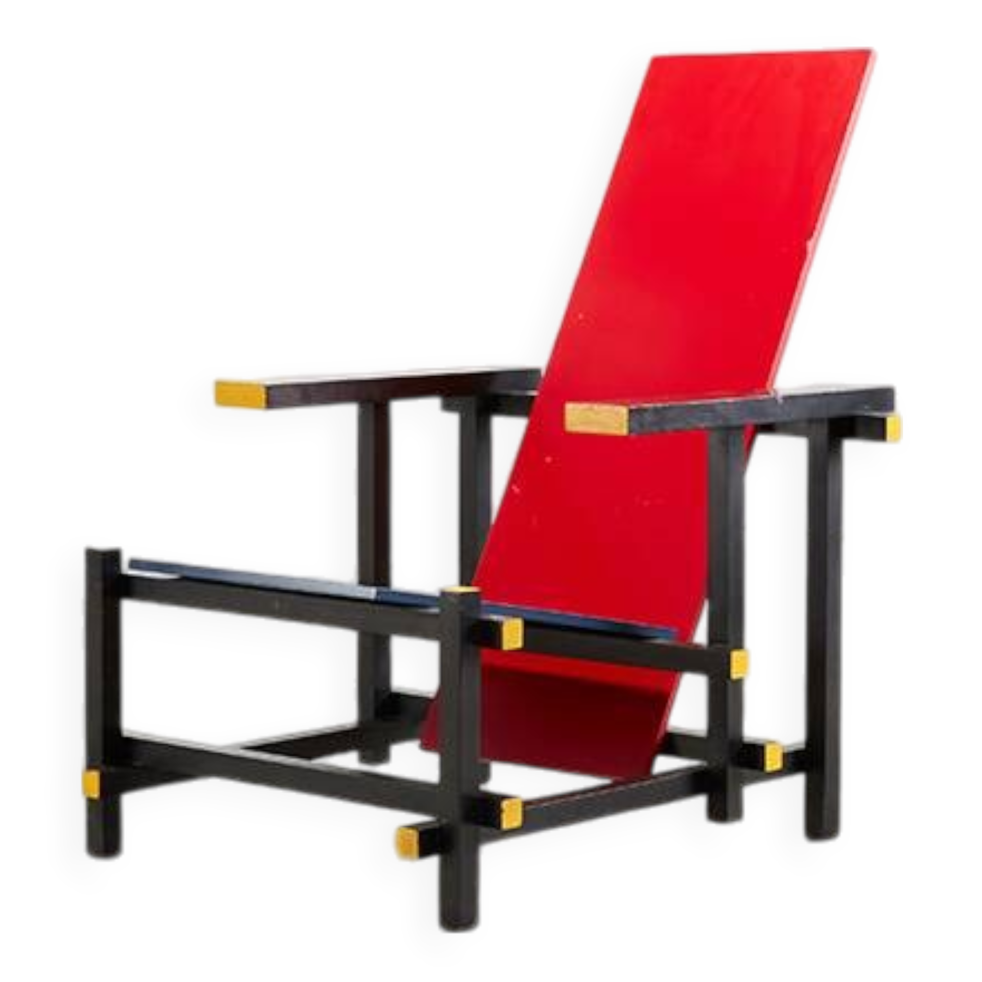 Gerrit Rietveld Red & Blue Chair for Cassina 1918/1970s