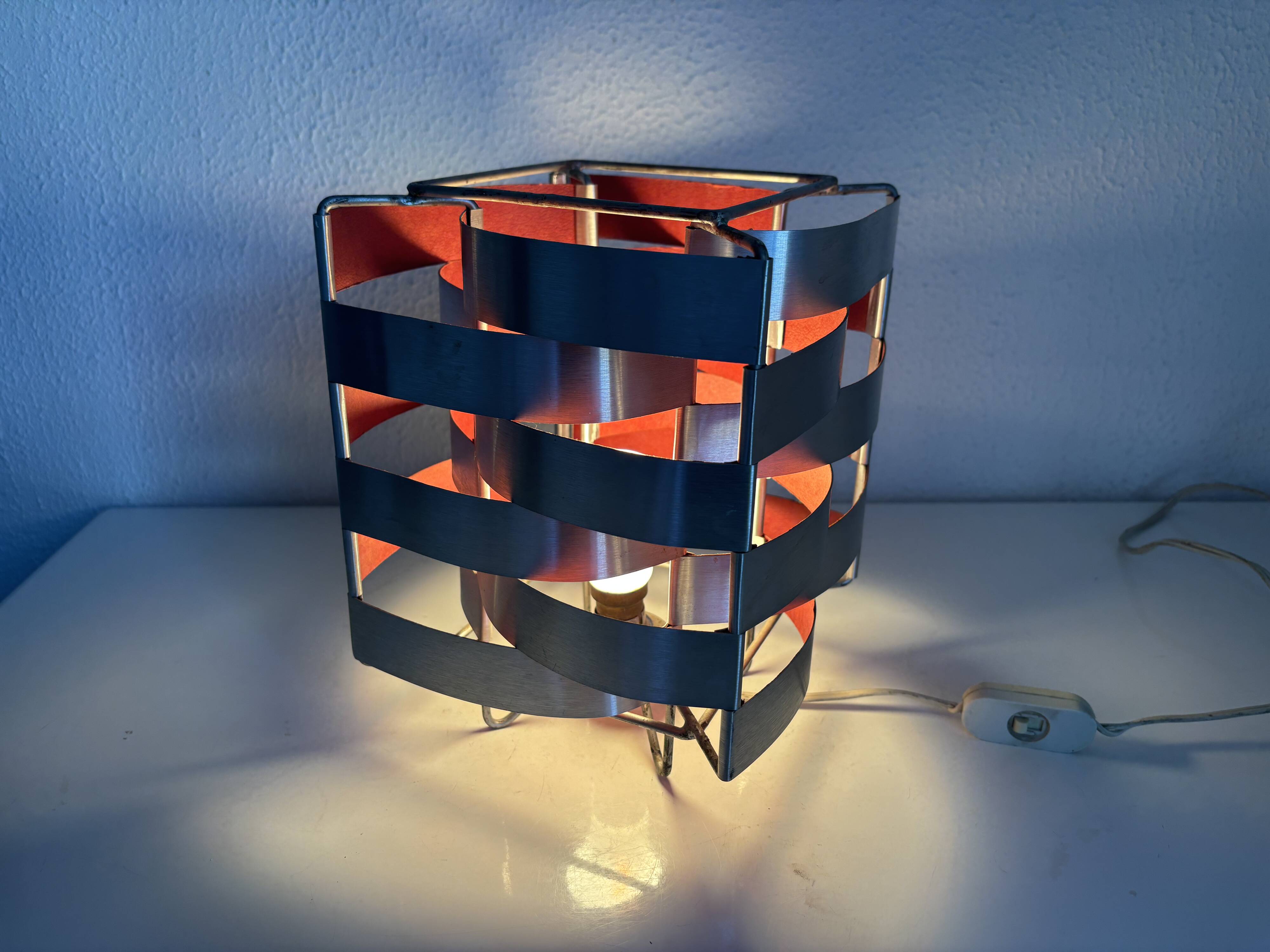 Vintage 1970s table lamp by Max Sauze model "Uranus" - 24 x 18 cm