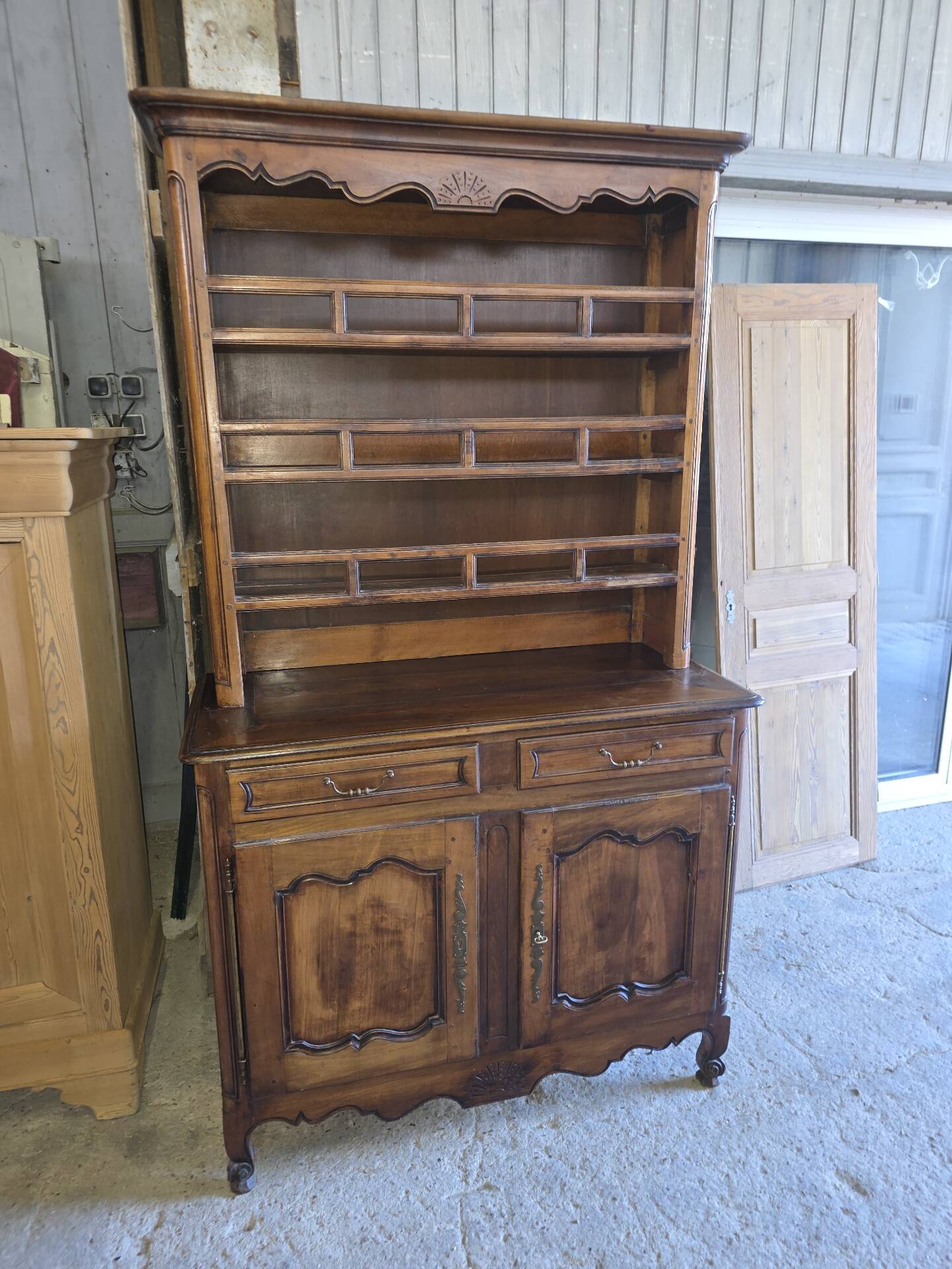 Louis XV style sideboard in cherry wood