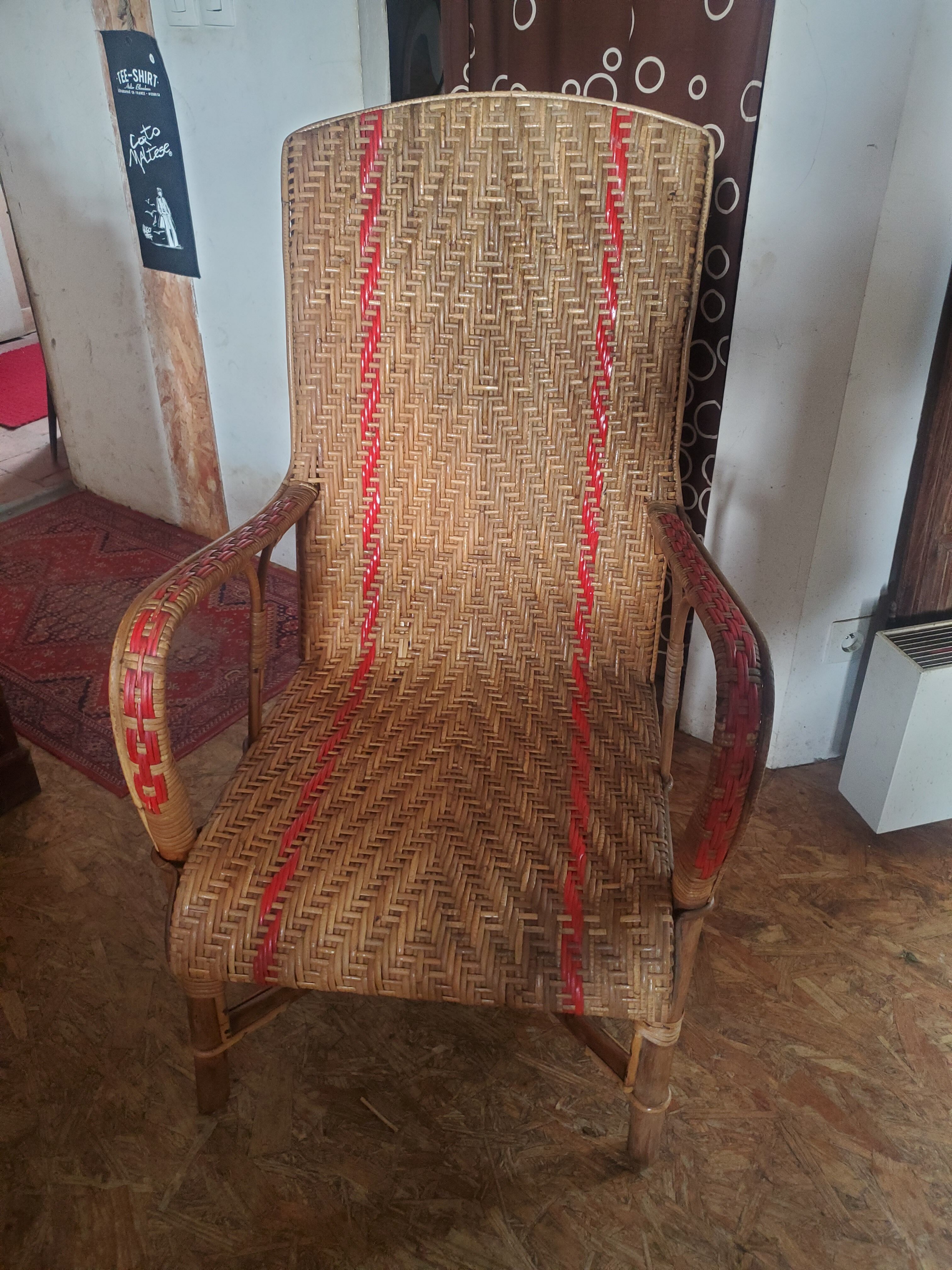 Rattan armchair