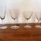 Set of 2 engraved glass water glasses 14 cl